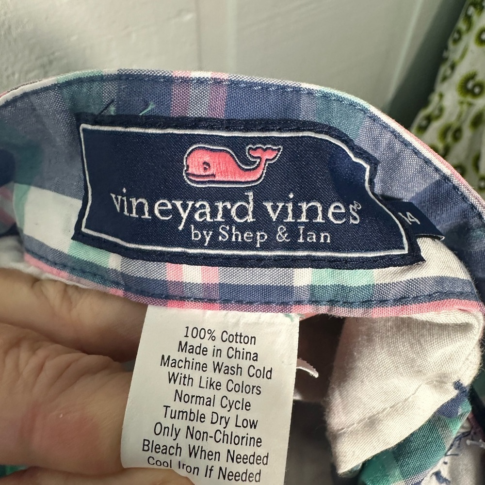 Vineyard Vines Boys Seaway Plaid Club Pants Size 14 EUC - Picture 9 of 10